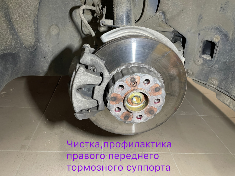 Чистка, профілактика переднього гальмівного супорта BMW G20 (ч.2) 1