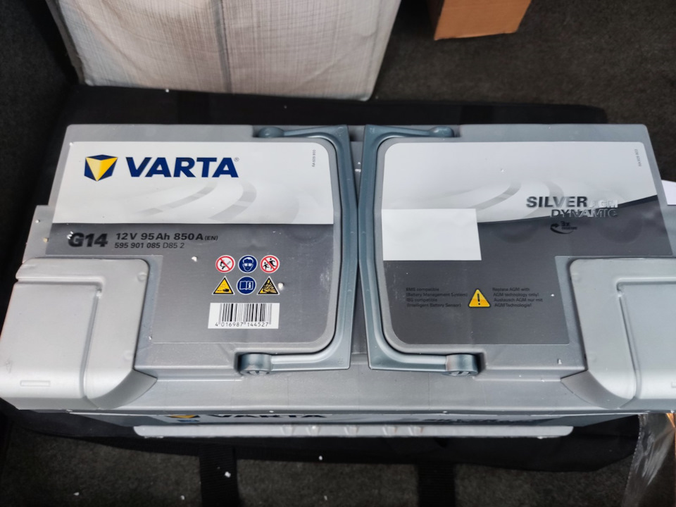 Настав час холодів. Установка G14 VARTA 12v 95ah AGM 850A+ 1