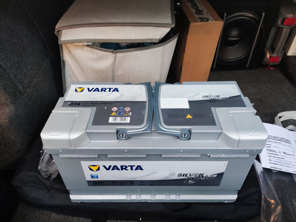 Настав час холодів. Установка G14 VARTA 12v 95ah AGM 850A+ 2