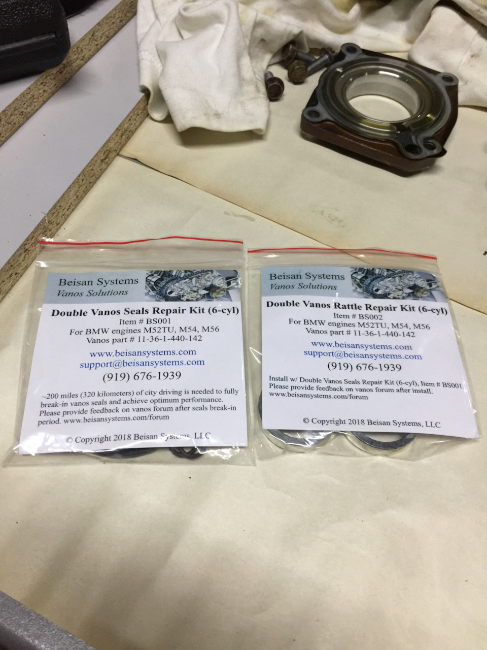 №7: Double VANOS seals and rattle repair kit m54 2