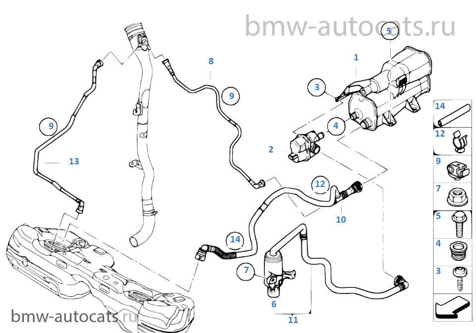 Проблема із заправкою другої половини бака BMW E90 328i SULEV 2