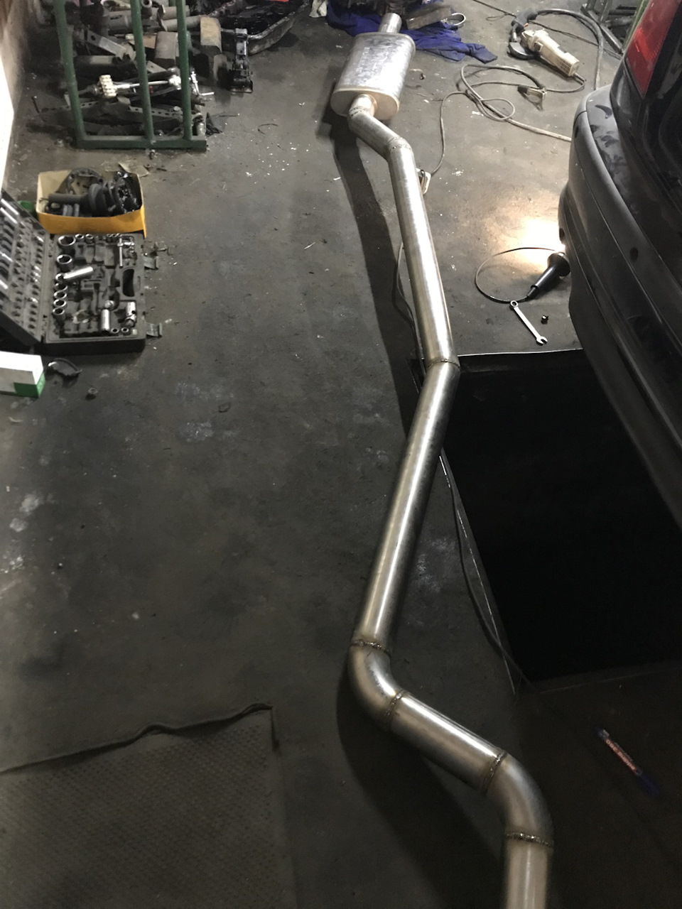 Вихлоп на 76 + Magnaflow 2
