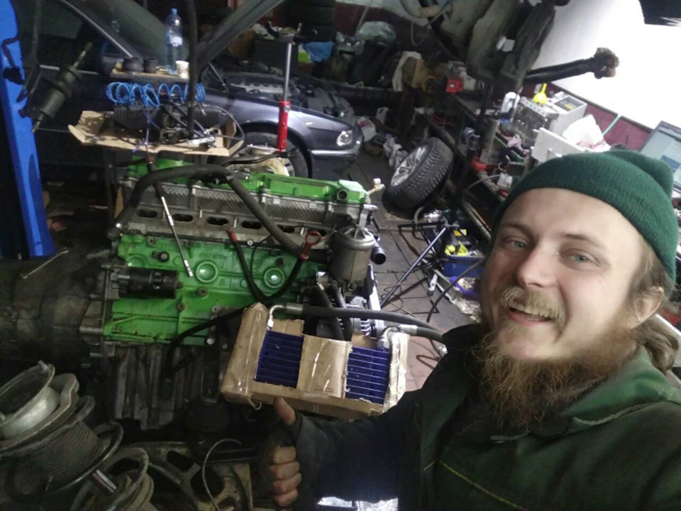 4. Маслостакан M3 + маслорадіатор китай для m50b27 Turbo:) 1
