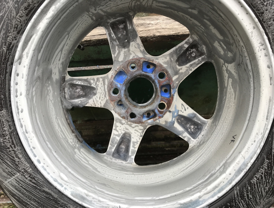 Тест нової хімії для дисків Disk Cleaner BLUE синя піна від Grass 5