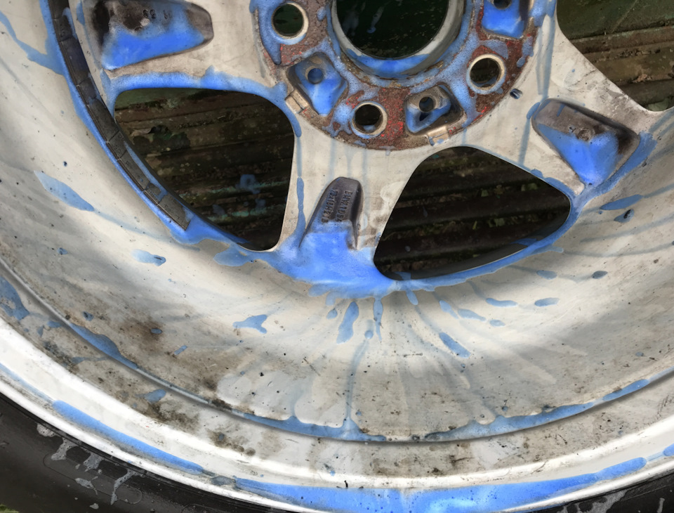 Тест нової хімії для дисків Disk Cleaner BLUE синя піна від Grass 4