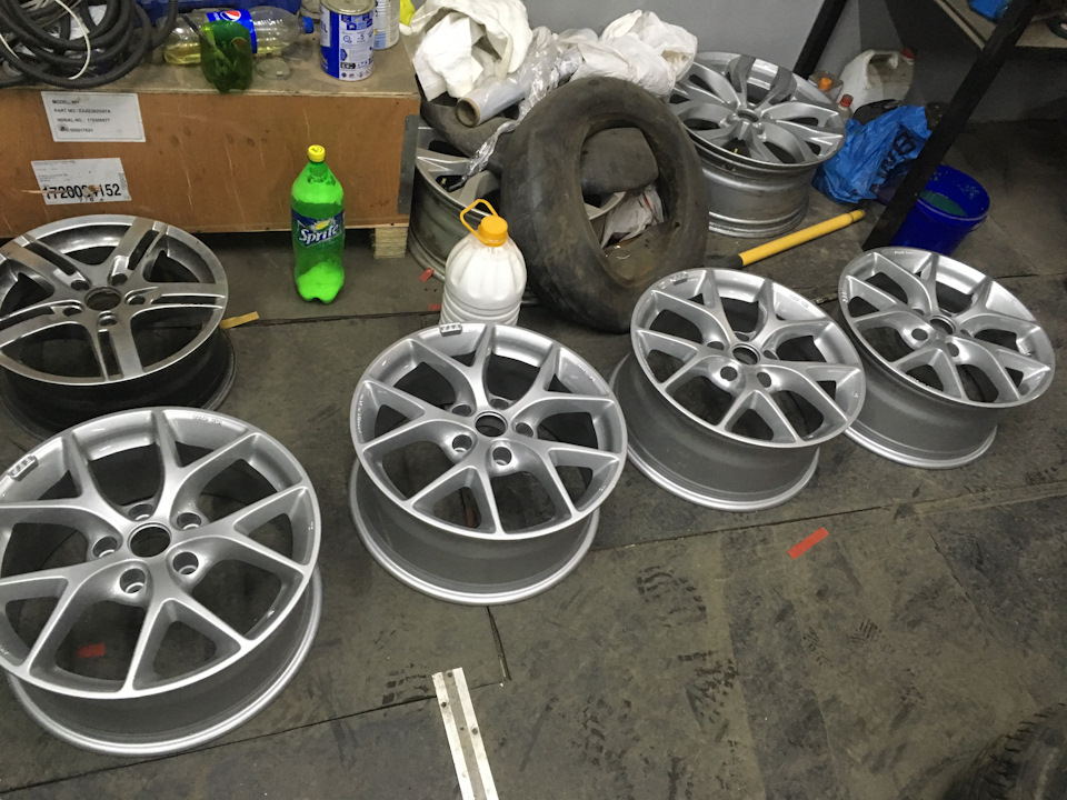 Перекрас BBS SR в BMW Silver 2