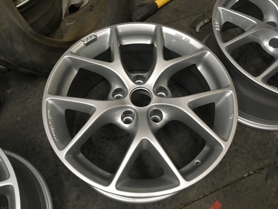 Перекрас BBS SR в BMW Silver 3