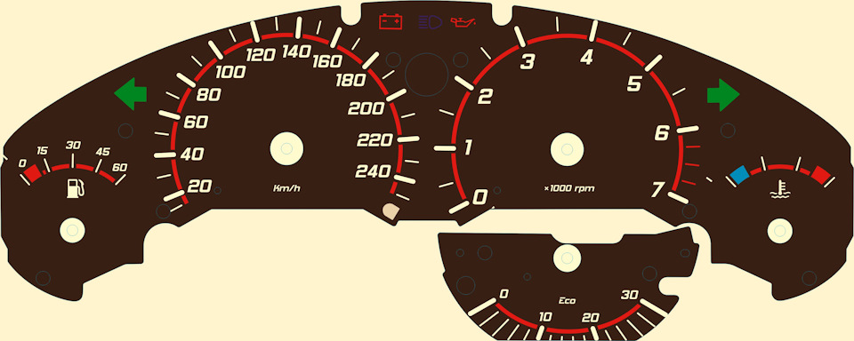 Приладова панель E36 (Instrument Cluster) 1
