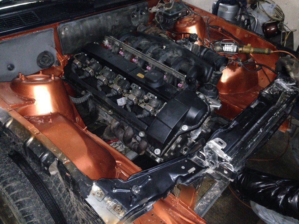 Установка мотора M52B28 в кузов e30. Swap M52B28 2