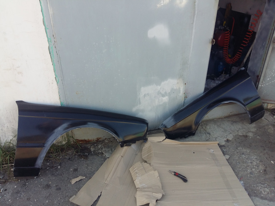 Win with metal-plastic front fender - part 2 1