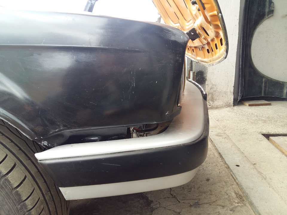 Win with metal-plastic front fender - part 2 3