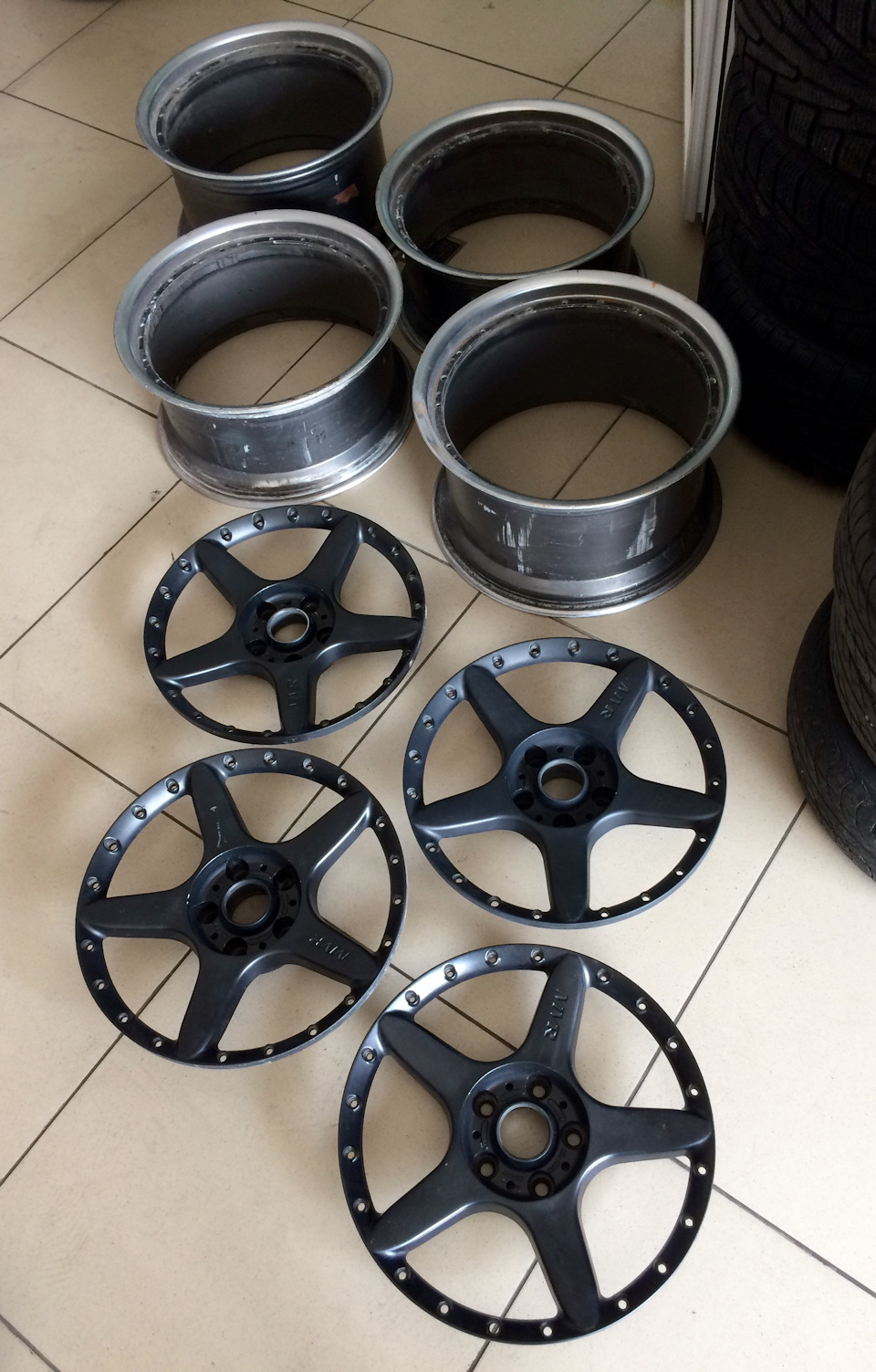 Різноширокий комплект BBS MVR RT 124/125 під відновлення. 2