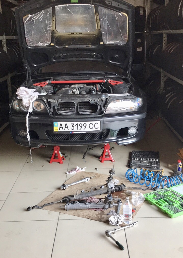 Заміна рейки E46 4