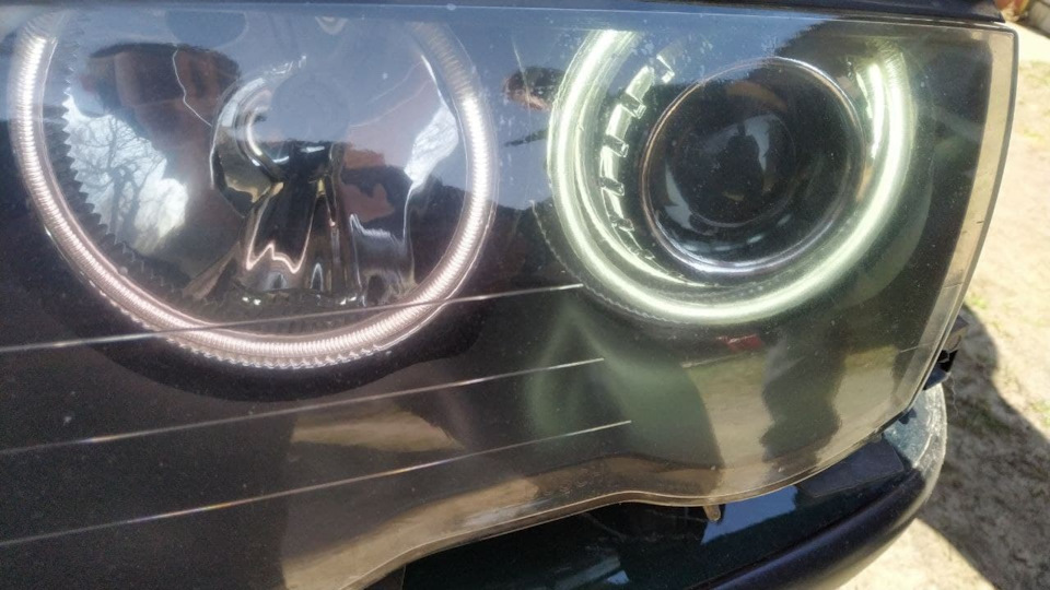 Ангельські очі з CLF в LED + hella black 2