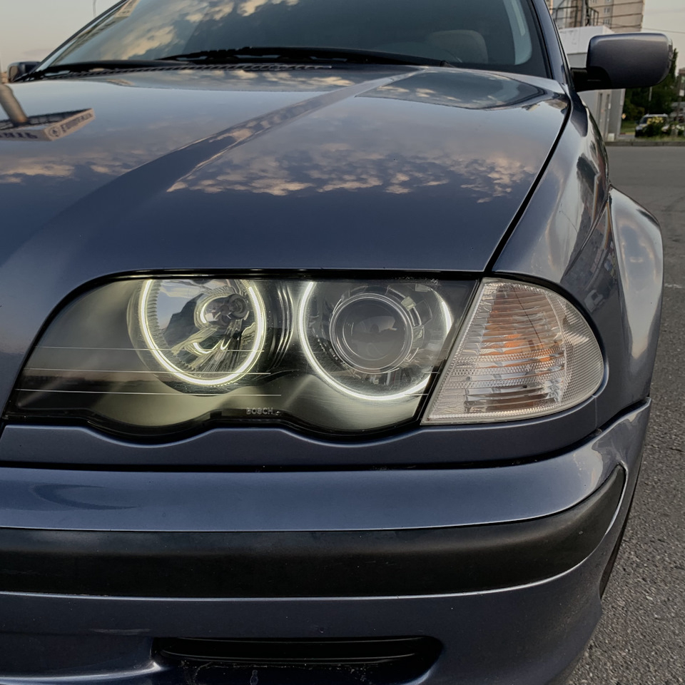 №30 Ангельські очі. Який розмір на BMW E46. 5