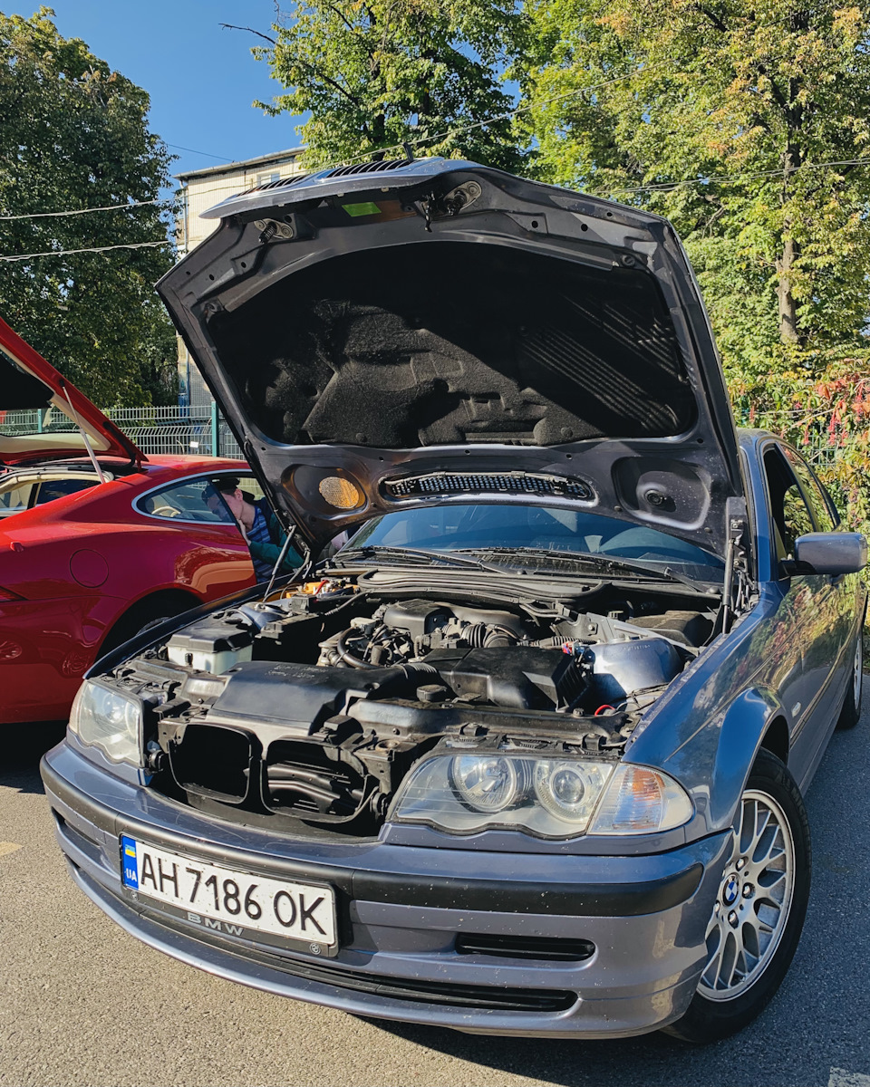 #46 Віброізоляція капота. Facelift передньої оптики. BMW E46. 5