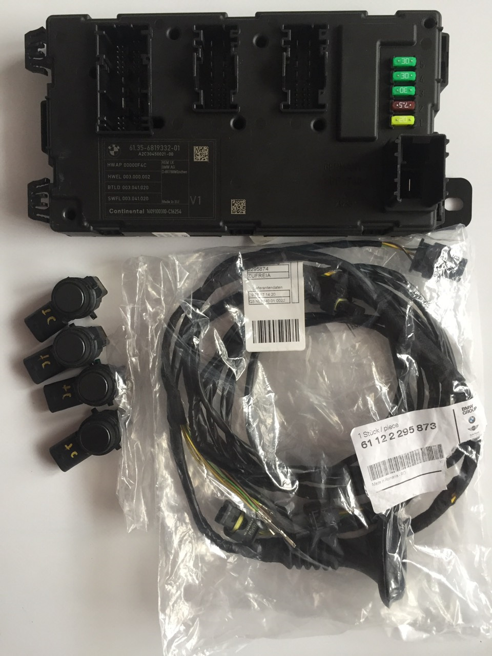 Установка парктроників BMW f30, PDC опція S507A 3