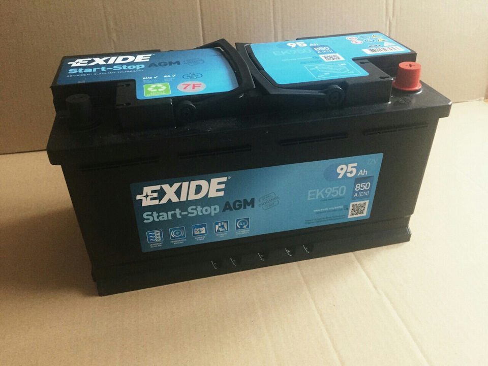 Заміна АКБ на Exide AGM 95 start-stop 1