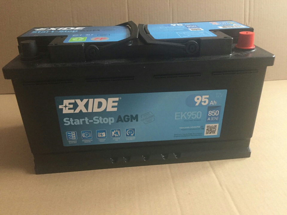 Заміна АКБ на Exide AGM 95 start-stop 3