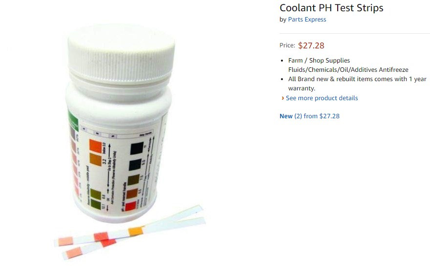 Antifreeze Ph test перевіряємо ph антифризу 5