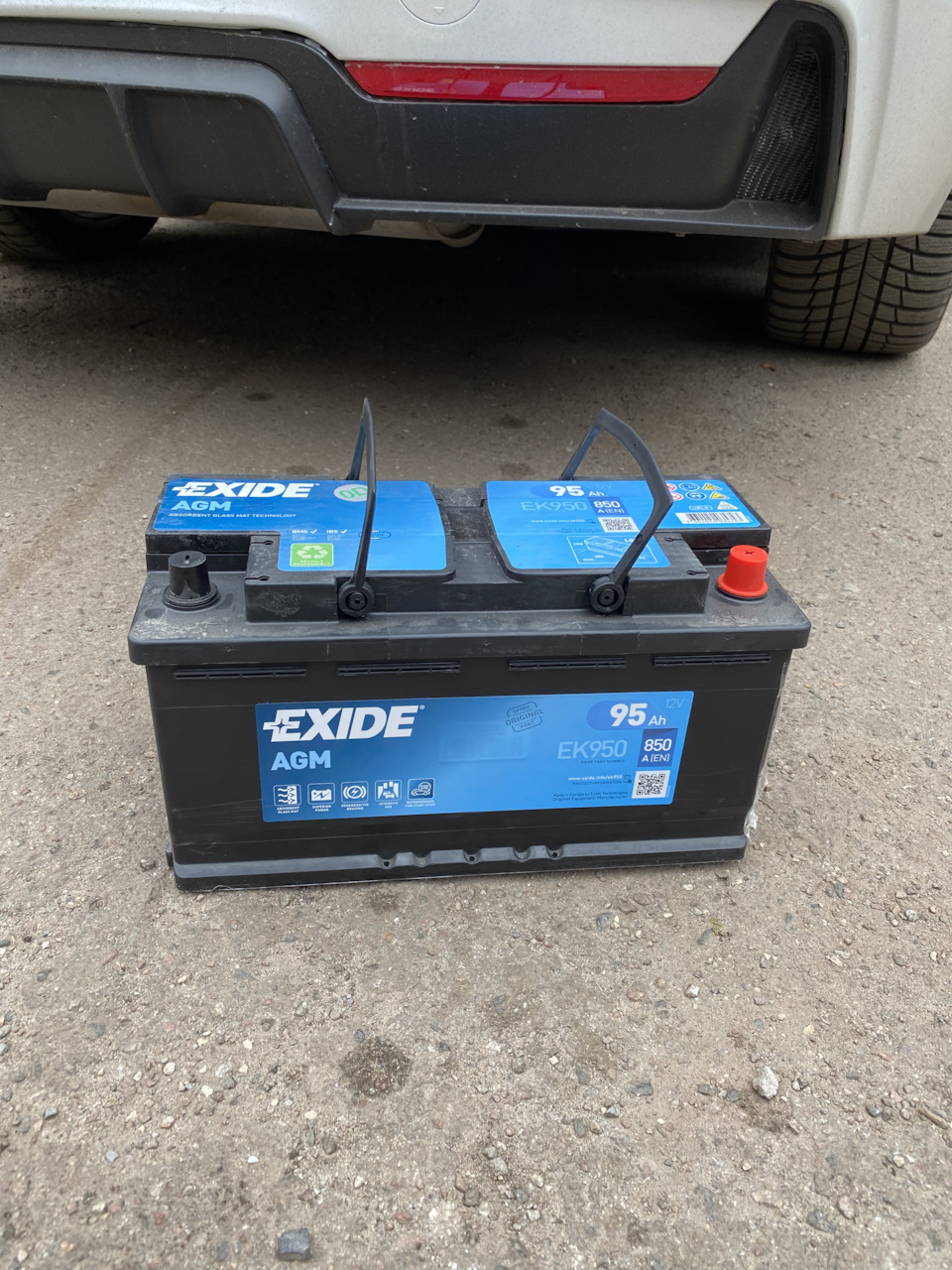 Новий акумулятор - Exide EK950 1