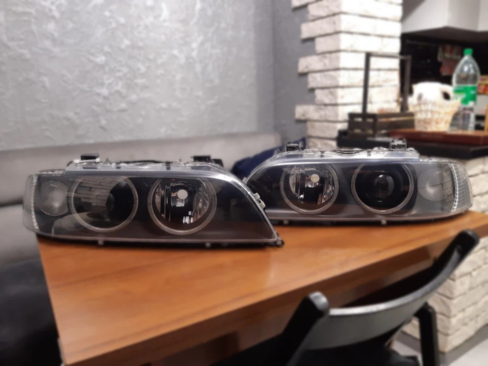 ⚫ Bi led рестайлінг фари (Hella Black) BMW E39 ⚫