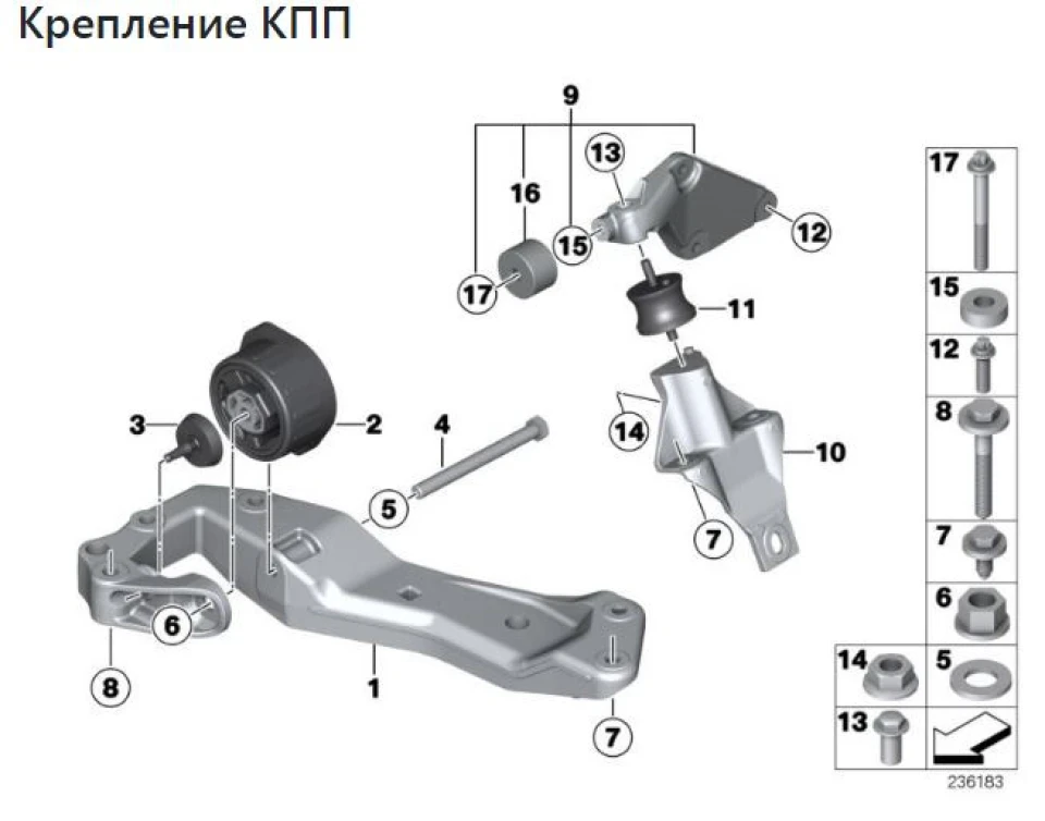 Заміна подушки (опори) роздатки