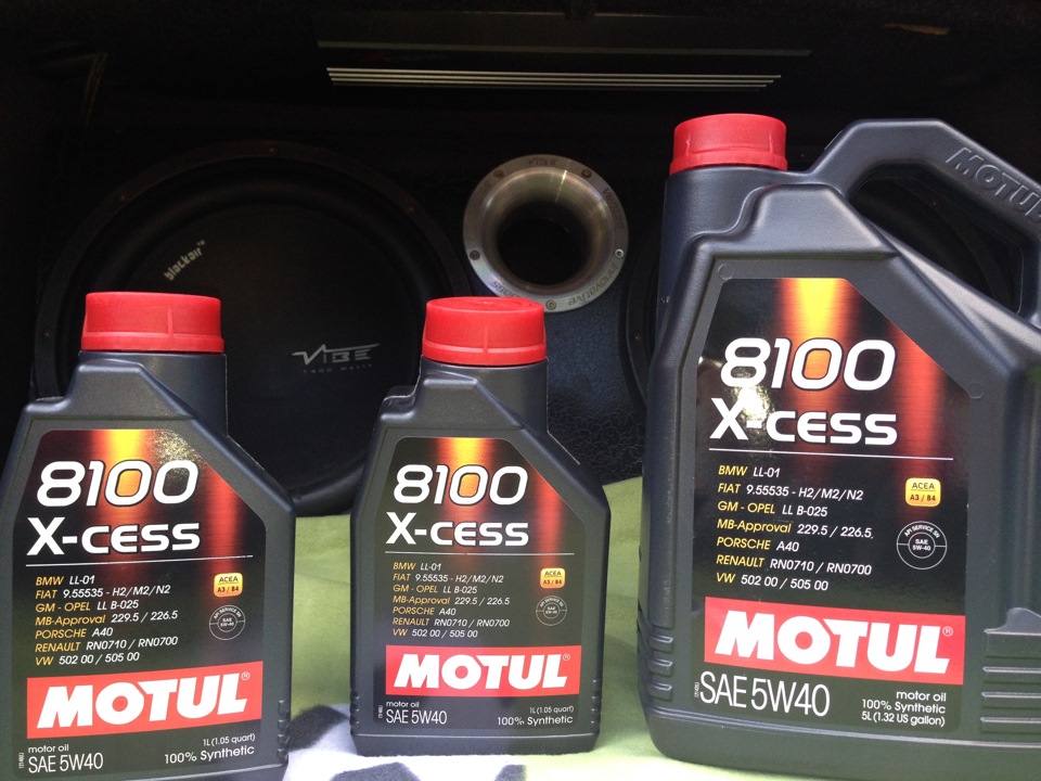 Перехід на олію Motul 8100 X-cess 5W40 3