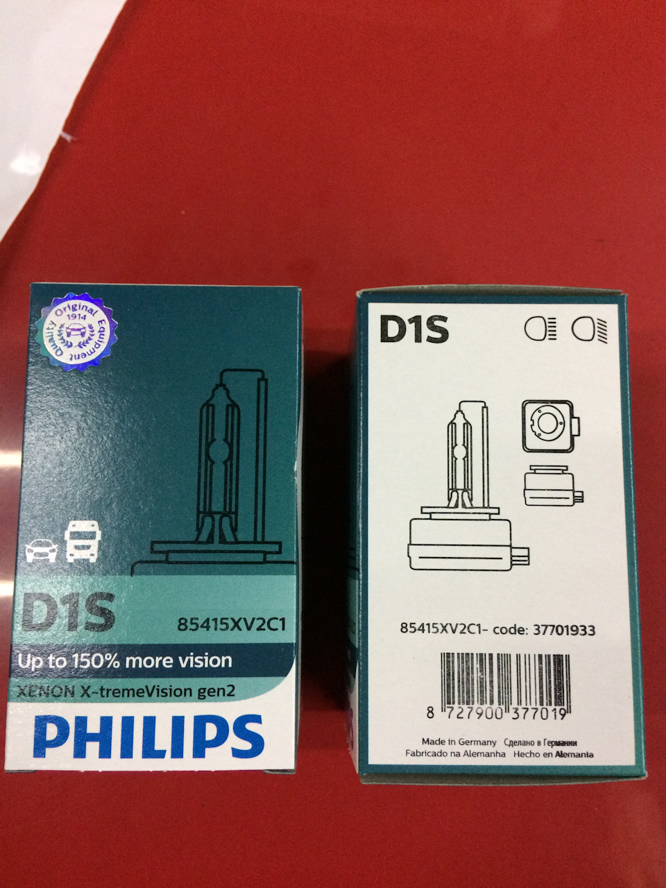Установка ламп D1S PHILIPS X-TREME VISION GEN2 +150% (85415XV2S1) 1