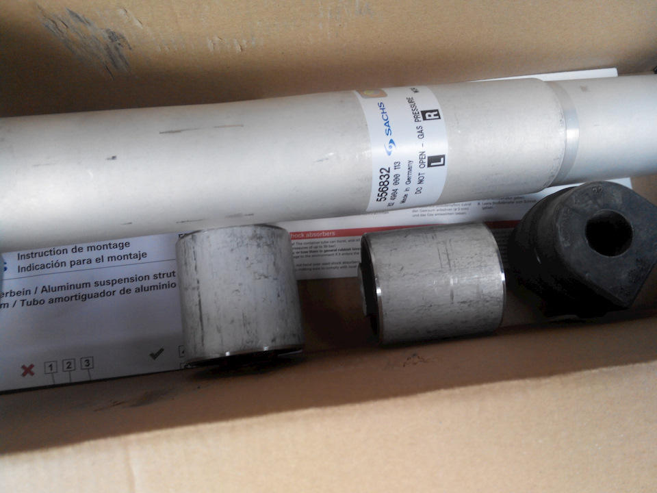 Заміна передніх амортизаторів Bilstein B6 sport на SACHS 2