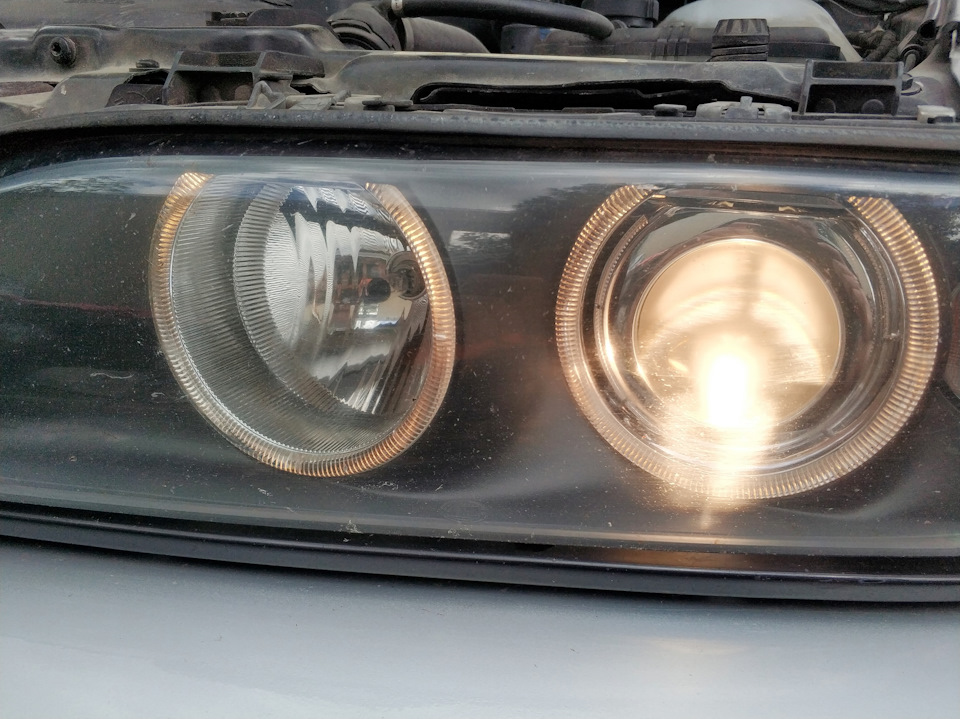 Світлодіоди в ближнє світло bmw e39 1