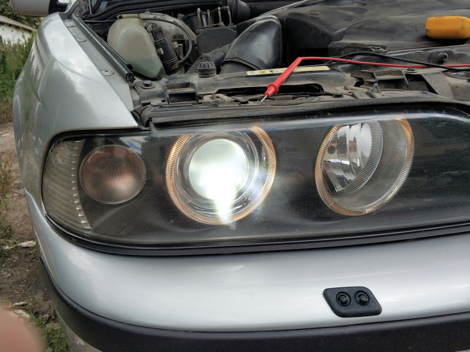 Світлодіоди в ближнє світло bmw e39 2