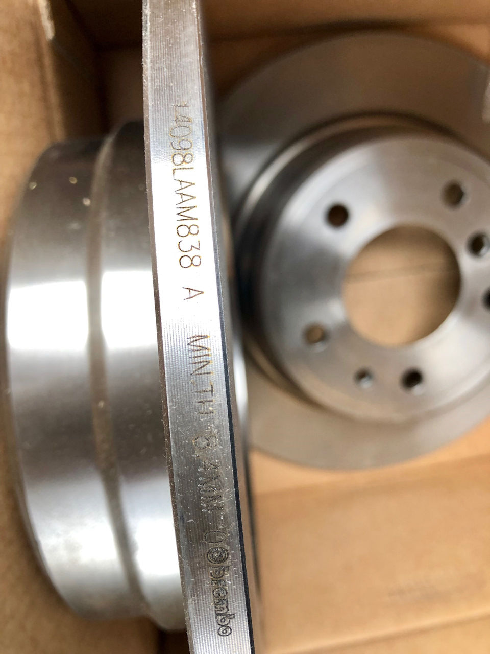 Заміна задніх гальмівних дисків на Brembo 5