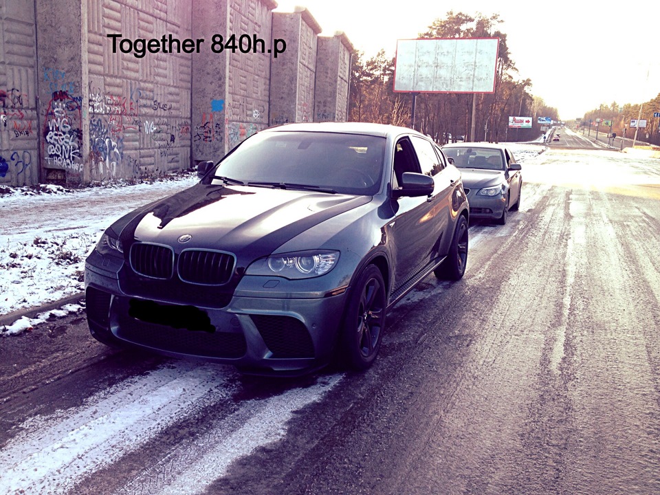 BMW x6 50i чіп+безКат vs BMW 535d моя) 1