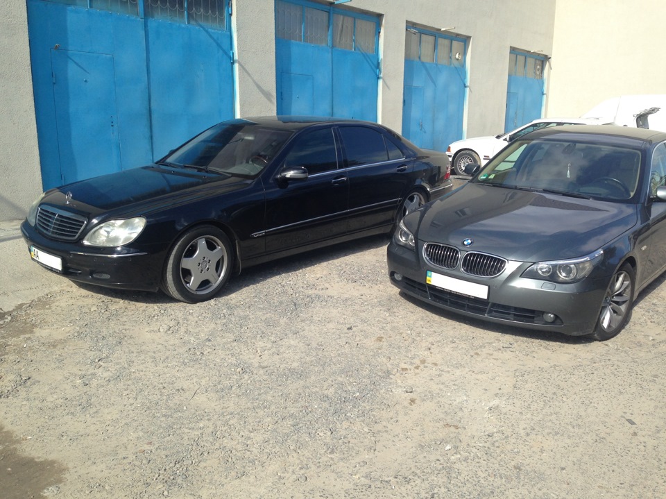 Mercedes S600long v12 vs bmw 535d 1