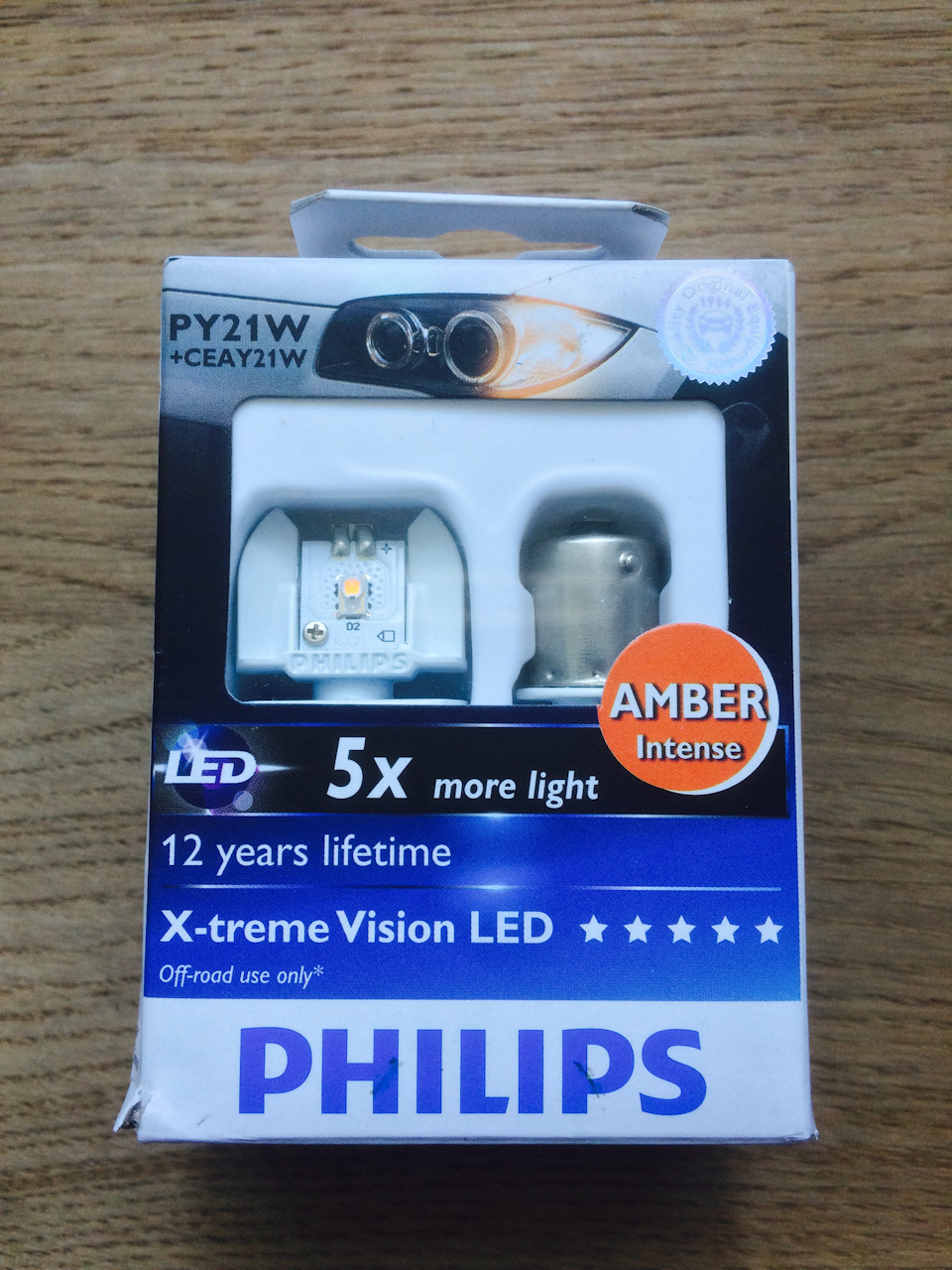 PHILIPS PY21W X-tremeVision LED 12764X2 (Діодні передні поворотники) 1