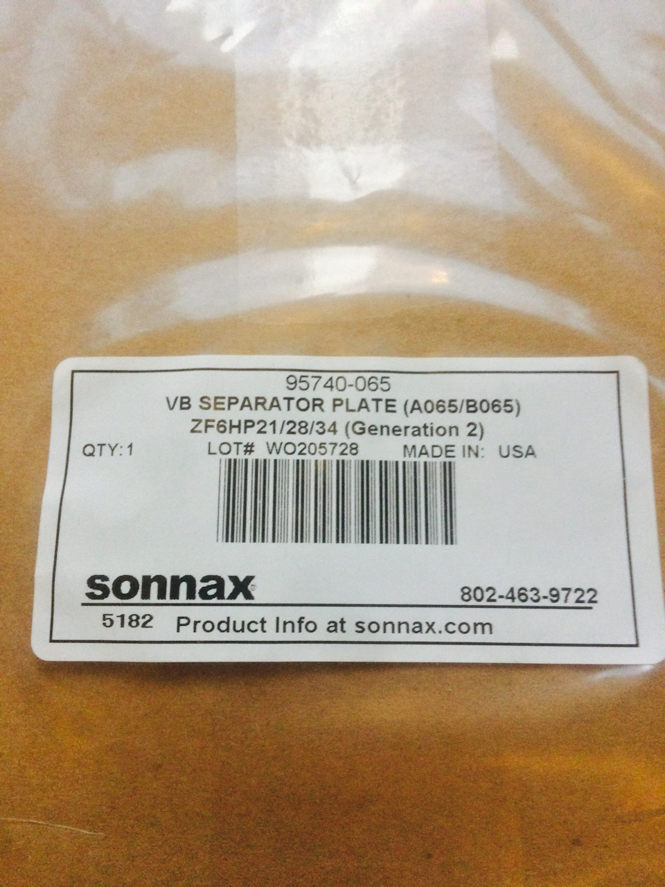 Sonnax Zip Kit ZF6HP28 1