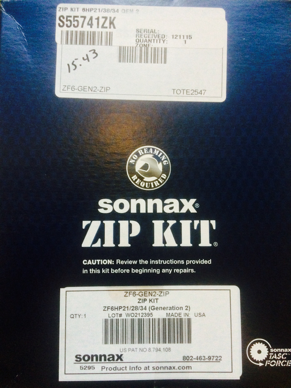 Sonnax Zip Kit ZF6HP28 3