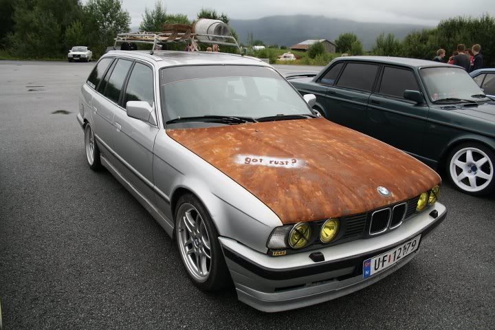 Капот Rat look на BMW E34? 1