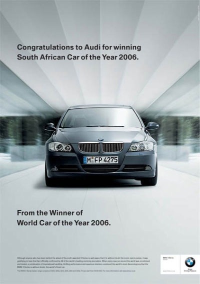 Рекламна війна між BMW, Audi та Subaru 1
