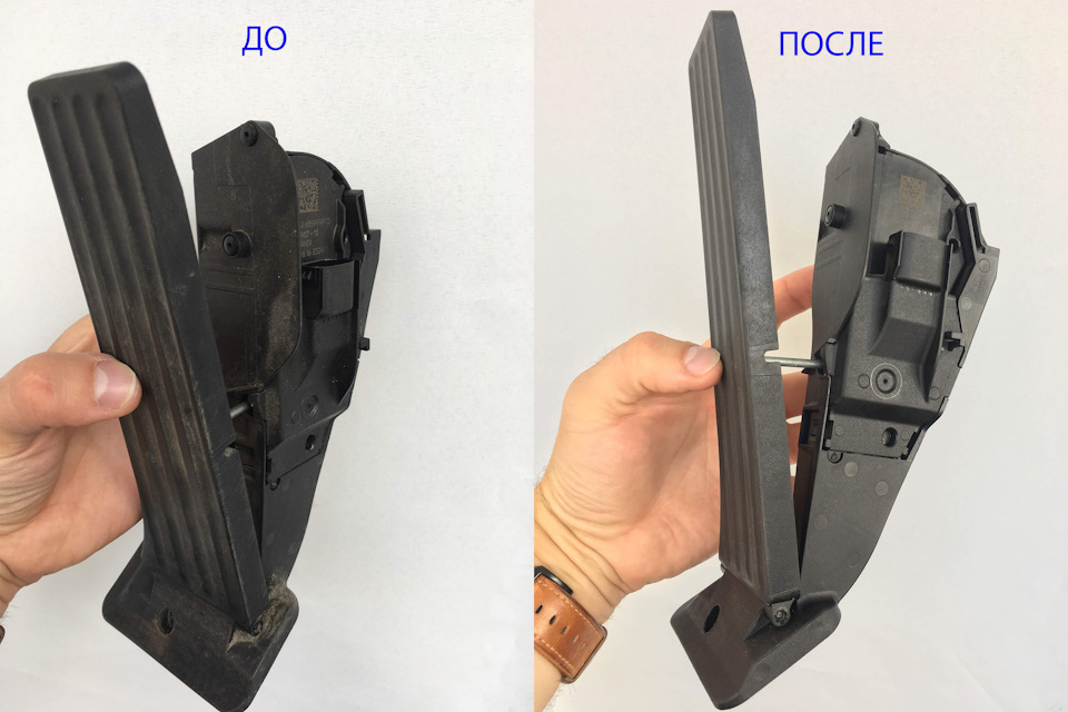 Чистка педалі газу 3
