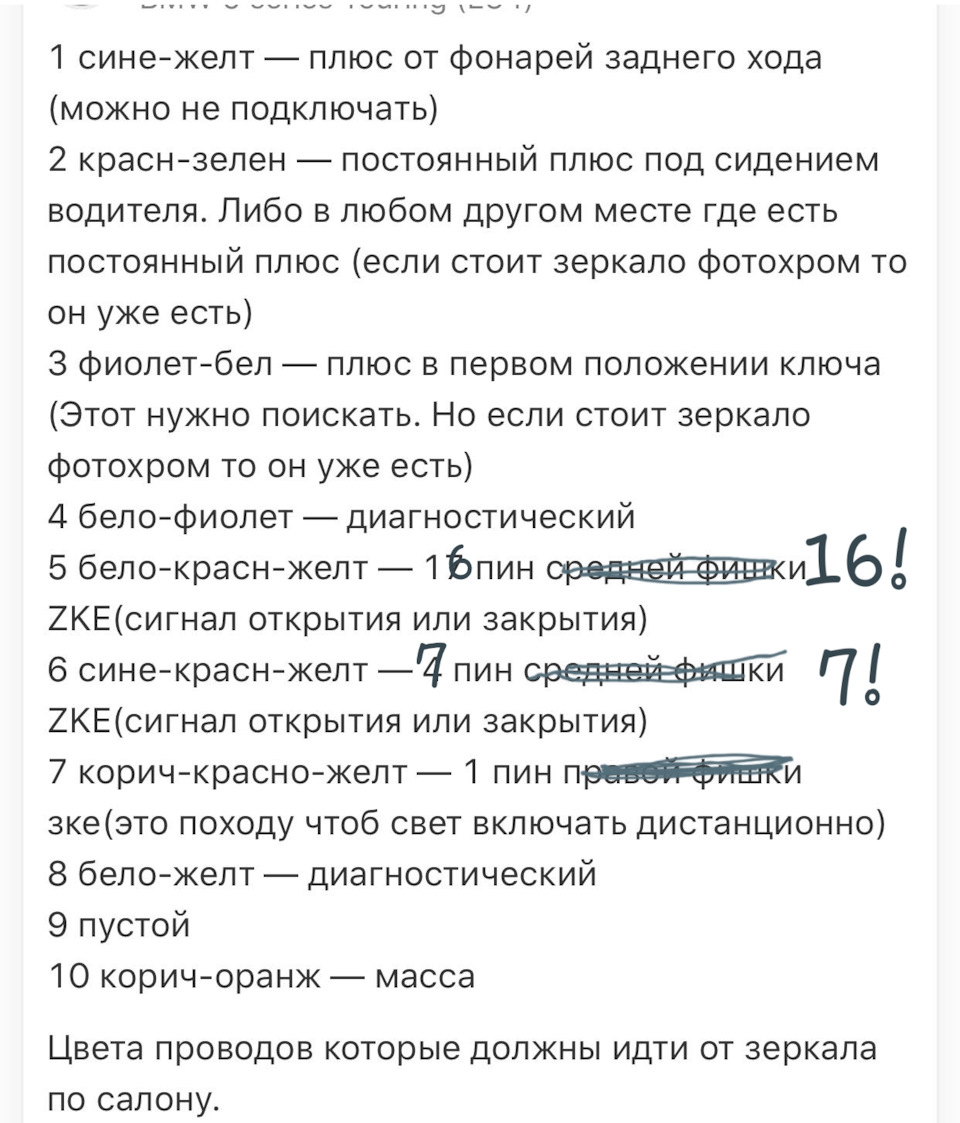 Інформація з дзеркала салонного з управлінням цз 4