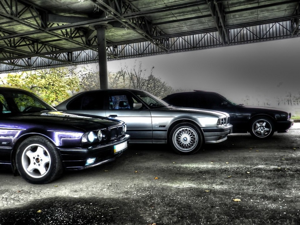 Зустріч клубу BMW e34 на ВДНГ 2