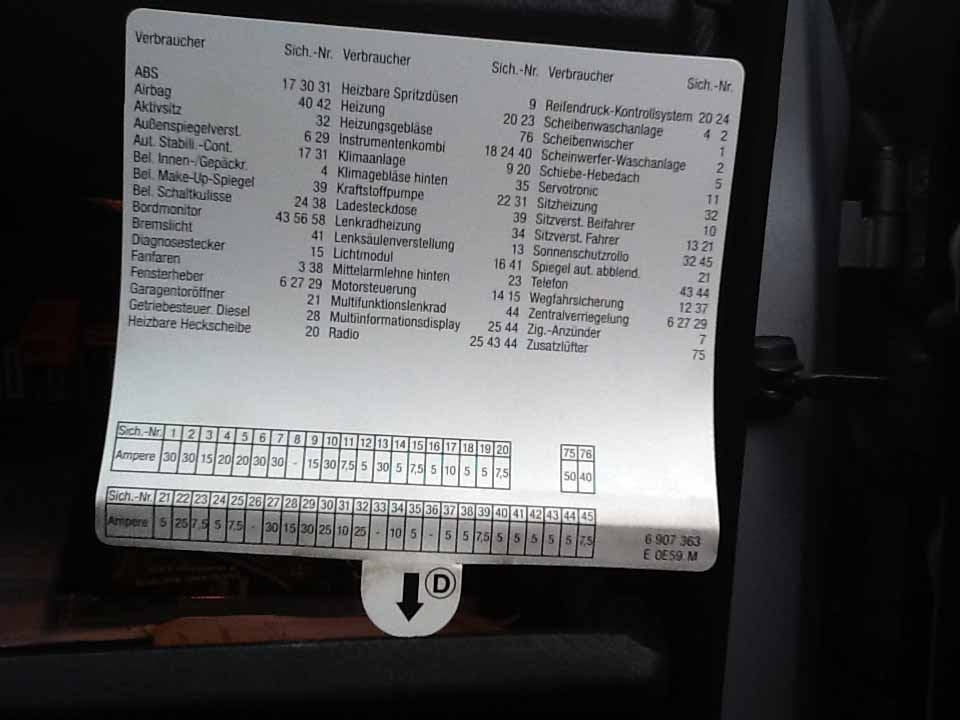 Блок запобіжників е39 3
