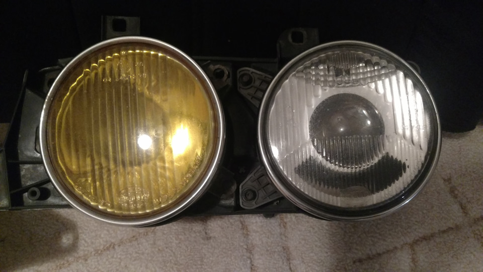 Фари E34 - Hella, Yellow, Black 1