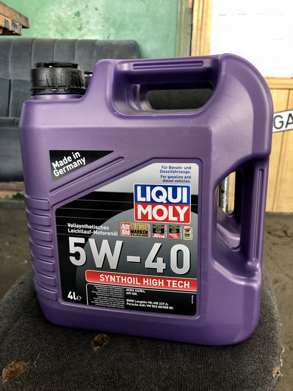 Замена масла- LIQUI MOLY SYNTHOIL HIGH TECH 5W-40 1