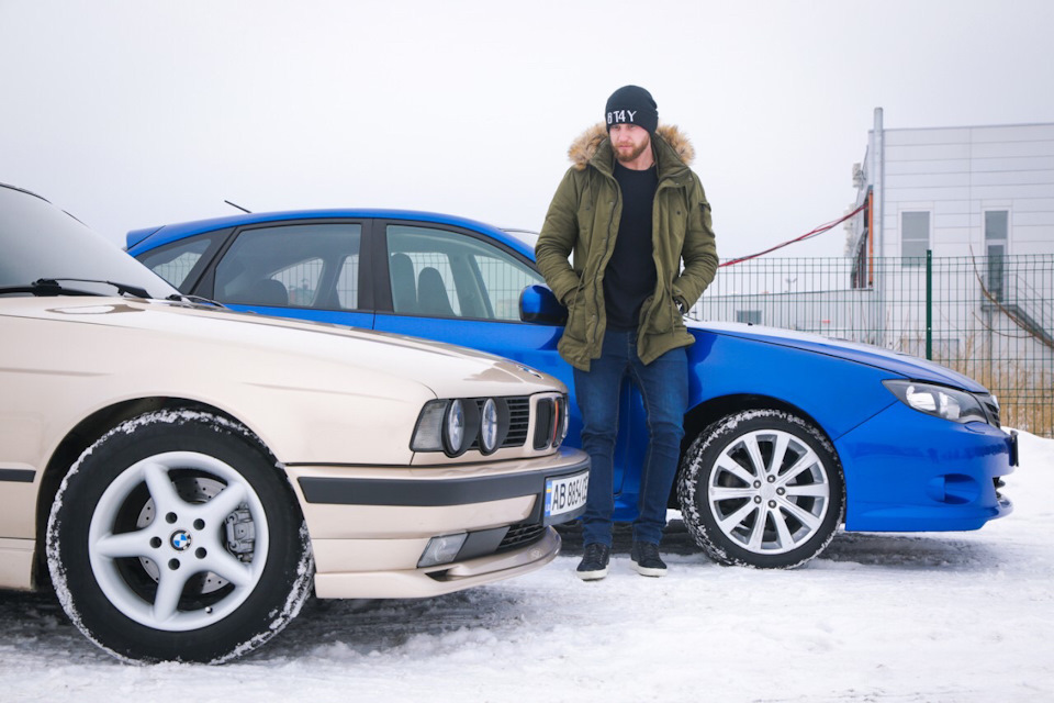 Фото BMW е34 зима 2017 5