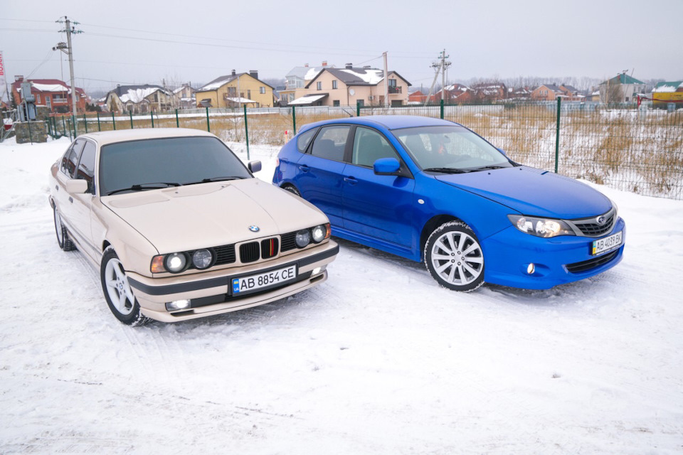 Фото BMW е34 зима 2017 2