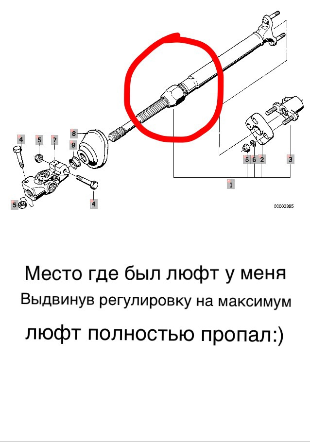 Люфт у рульовому е34 1