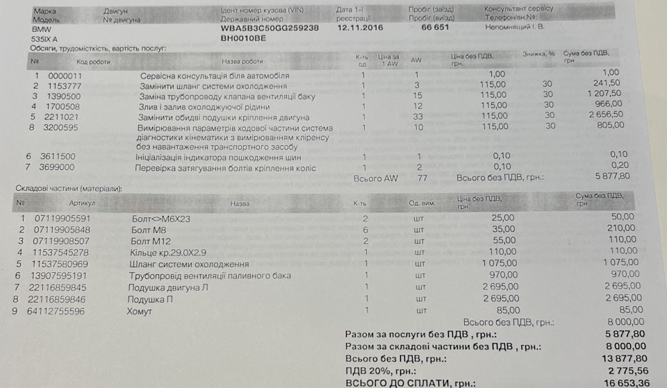 Вібрація N55 переможена і маленька неприємна історія 1